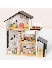 TOOKY TOY Medinis Lėlių Namelis 25 Dalys