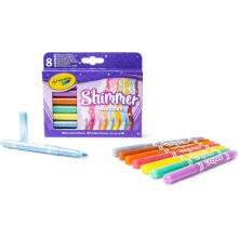CRAYOLA blizgūs flomasteriai, 8 vnt., 58-8648