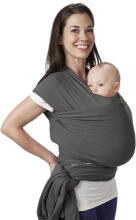 La Bebe™ Huggi Sling Merino Wool Graphite Cloud Art.291640 Woven Graphite Grey Merino Wool Baby Sling (470x54 cm)