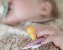 Rebael Natural Rubber Round Latex Art.292017 Pewter   Pacifier (nipple) made of 100% natural rubber 0-6 months (1 pcs.)