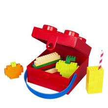 LEGO dėžė su rankena raudona