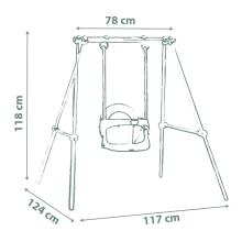 Smoby kūdikių supynės - metalinės