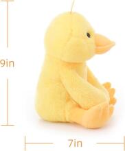 Cuddly Toy Velvet Plush Duck Art.144940 Minkštas žaislas Ančiukas, 23 cm