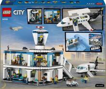LEGO miesto oro uostas su lėktuvu