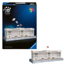 Ravensburger 3D Dėlionė su LED Šviesa: Bakingamo Rūmai