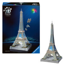 Ravensburger 3D Dėlionė su LED Šviesa: Eifelio Bokštas