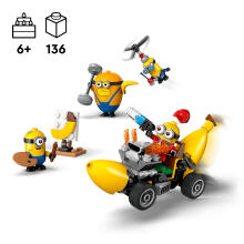 LEGO Minionai Minionai ir Bananų Automobilis