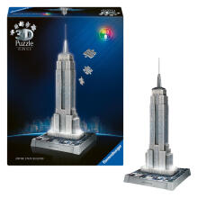 Ravensburger 3D Dėlionė su LED Šviesa: Empire State Building