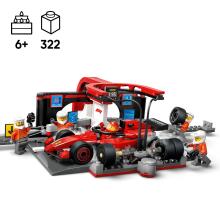 LEGO City F1 Пит Стоп и Пит Крю с Машиной Ferrari