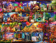 Ravensburger dėlionė 2000 vnt. Knygų pasaulis