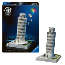 Ravensburger 3D Dėlionė su LED Šviesa: Pizos Bokštas