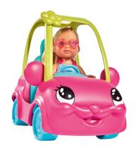 Simba lėlė Evi su mielu automobiliu