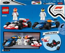 LEGO City F1 Williams Racing ir Haas F1 lenktynių automobiliai
