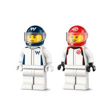 LEGO City F1 Williams Racing ir Haas F1 lenktynių automobiliai