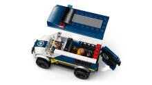 LEGO miesto policijos kalinių transporto furgonas