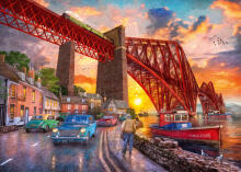 Ravensburger dėlionė 1000 vnt Forth Bridge saulėlydyje
