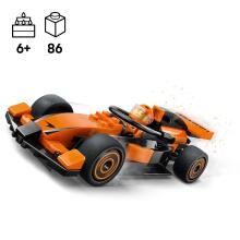 LEGO City F1 vairuotojas su McLaren lenktynių automobiliu