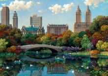 Ravensburger dėlionė 1000 vnt Niujorko Bow Bridge