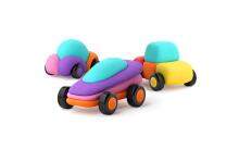 HEY CLAY Modeling Clay Happy Cars with Wheels