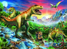 Ravensburger dėlionė 100 vnt. Dinozaurų laikai