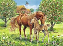 Ravensburger dėlionė 100 vnt. Arklių