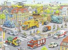 Ravensburger dėlionė 100 vnt. Transportas mieste