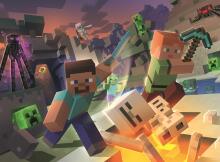 Ravensburger dėlionė 100 vnt. Minecraft Monstrai