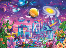 Ravensburger dėlionė 200 vnt. Kosminis miestas