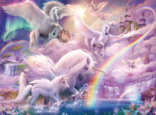 Ravensburger dėlionė 100 vnt Pegasus vienaragiai