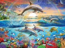 Ravensburger 300 vnt. dėlionė „Delfinų rojus“