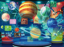 Ravensburger dėlionė 300 vnt Hologramų planetos
