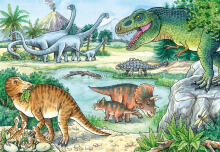 Ravensburger dėlionė 2x24 vnt Dinosaurus