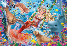 Ravensburger dėlionė 2x24 vnt. Undinėlės