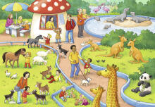 Ravensburger dėlionė 2x24 vnt. Apsilankymas zoologijos sode