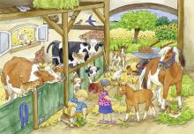 Ravensburger dėlionė 2x24 vnt. Linksmame kaimo gyvenime