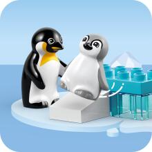 LEGO DUPLO laukinių gyvūnų šeimos: pingvinai ir liūtai