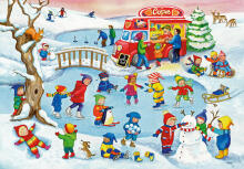Ravensburger dėlionė 2x24 vnt. Plaukimas ežere