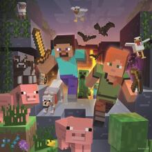 Ravensburger Puzzles 3x49 Detalės Minecraft