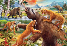 Ravensburger dėlionė 2x24 vnt Dinosaurus