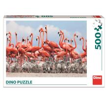 Dino dėlionė 500 vnt. Flamingai