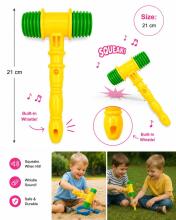 Bebe Basic Big Music Amur Art.294563  vaikų plaktukas su pypsėjimu
