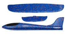 Bebe Basic Small Planer Art.294566 Blue Set: Glider airplane made of lightweight and durable foam + 36cm launcher