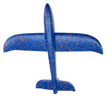Bebe Basic Small Planer Art.294566 Blue Set: Glider airplane made of lightweight and durable foam + 36cm launcher
