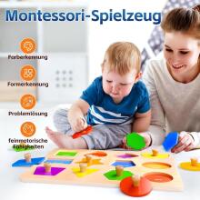 SYHLN Montessori Toy Wooden Art.294586 Montessori medinė dėlionės lenta