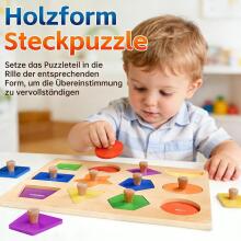 SYHLN Montessori Toy Wooden Art.294586 Montessori medinė dėlionės lenta