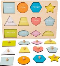 Adena Montessori Wooden Art.294587 Montessori medinė dėlionės lenta