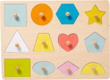 Adena Montessori Wooden Art.294587 Montessori medinė dėlionės lenta