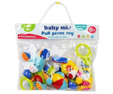 Baby Mix Art.8203 Kūdikių barškučiai vežimėliams su minkštais daiktais