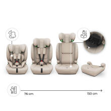 KINDERKRAFT Automobilinė kėdutė COMFORT UP 2 PLUS i-Size smėlinė