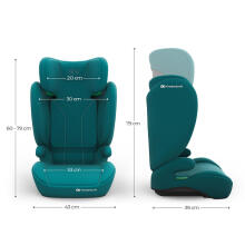 KINDERKRAFT Automobilinė kėdutė I-SPARK 2 PLUS i-Size Žalia